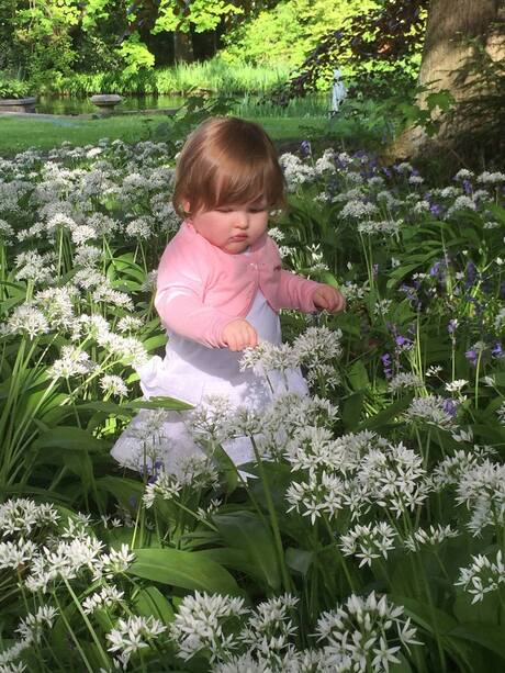 Eerste verjaardag in de bloemetjes