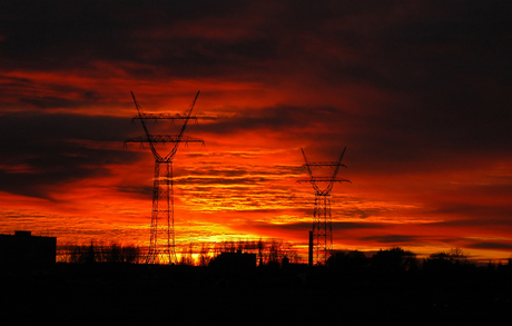 Hoogspanning in vuur en vlam