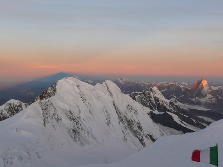 Ochtendgloren Monte Rosa