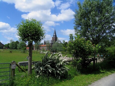 Uitzicht op het dorp