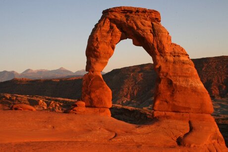 Zonsondergang arches