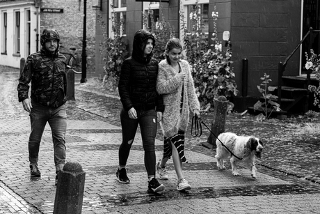 Wandelen in de regen