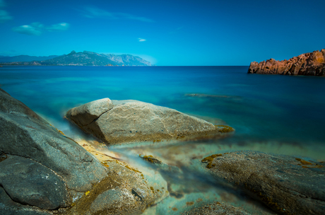 Sardinië, Arbatax, Rocce Rosso nel mare blu