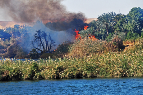 Egypte staat in brand