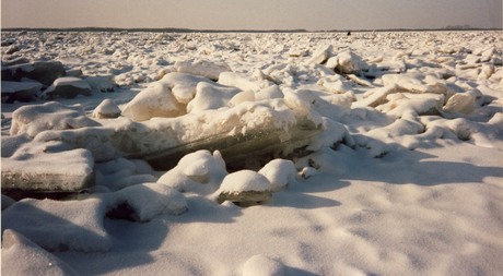 Amur rivier bevroren