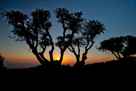 Griekse zonsondergang