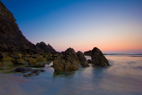 Zonsondergang in Bretagne