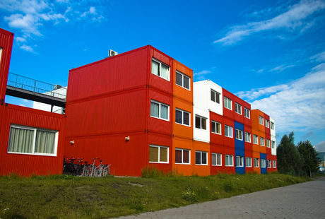 Studenten containers NDSM