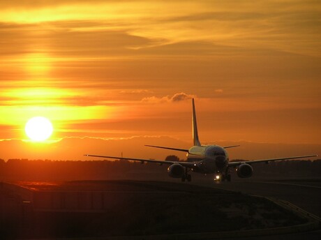 Schiphol by sunset 2005