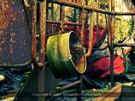 Derelict shed interior