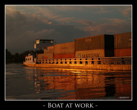 Boat at work