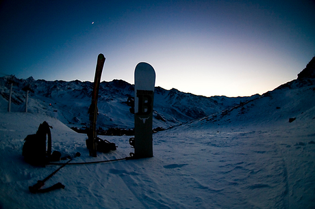 Snowboard en ski's