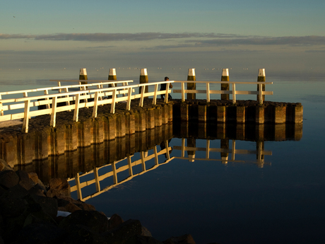 Pier bij de Afsluitdijk.