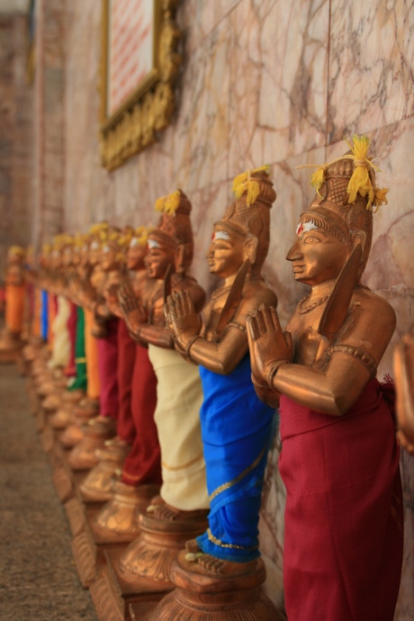beelden in een hindoe tempel