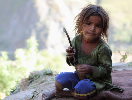 Girl with Heisha, Nepal.jpg
