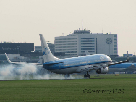 Landing KLM Schiphol