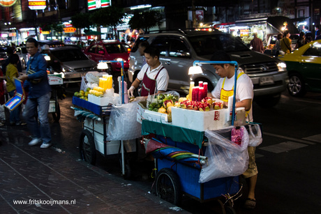 Stalletjes met eten Chinatown Bangkok