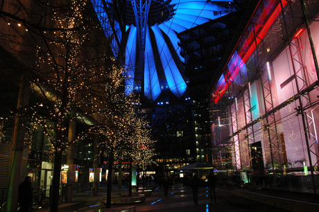 Sony Centre by night
