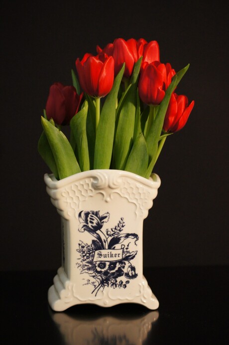 Tulpen in vaas