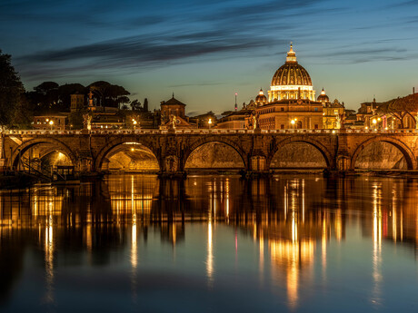 Blauwe uurtje in Rome