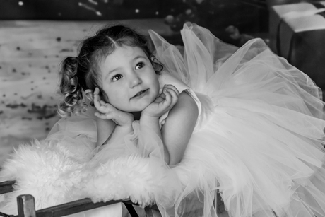 Kleinkind altijd te vinden om een foto te nemen