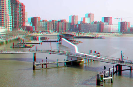 Uitzicht Tornado Fenix-museum Rotterdam 3D 