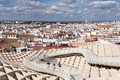 Uitzicht vanaf wandelpad Metropol Parasol