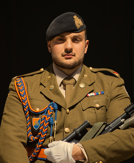 Portret  wachter  Groothertogelijk Paleis Luxemburg