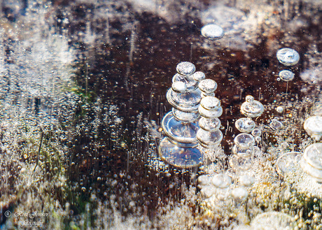 Bevroren luchtbelletjes