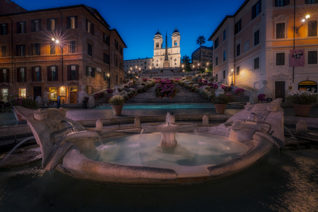 Rome tijdens het blauwe uur