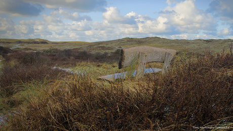 Het bankje in de duinen