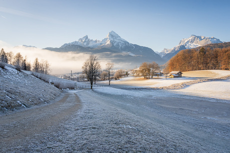 Winterse taferelen in het vallei