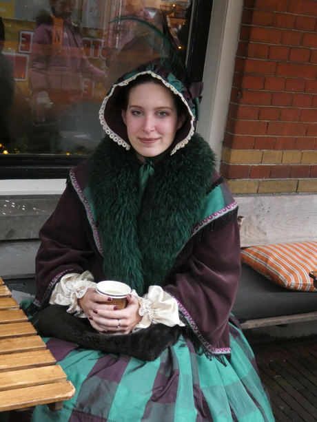 Lady having a break