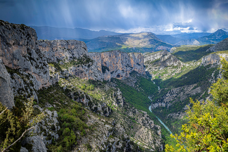 Regen en zon bij Gorge du Verdon