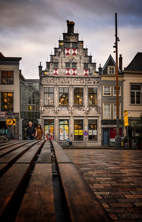 Het regent in Dordrecht