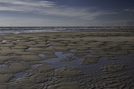 Bijna verlaten strand