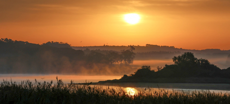 zonsopgang bij de lagune van Obidos