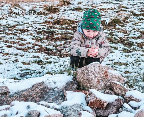 Ahornbahn beklimmen met oma