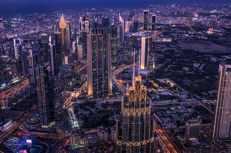 Blauwe uurtje Dubai centrum