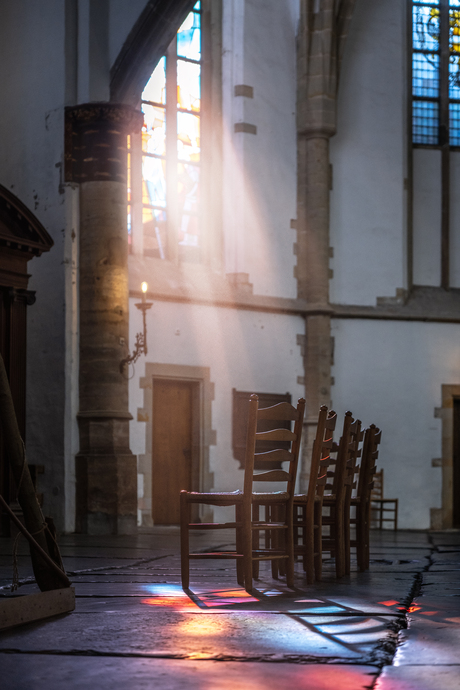 Licht in de kerk