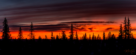 Sjusjoen Sunset Winter 01-2020