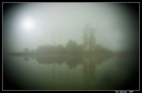 Eiland in de mist