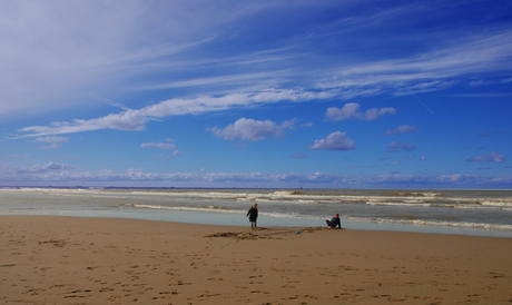 Spelen op het strand