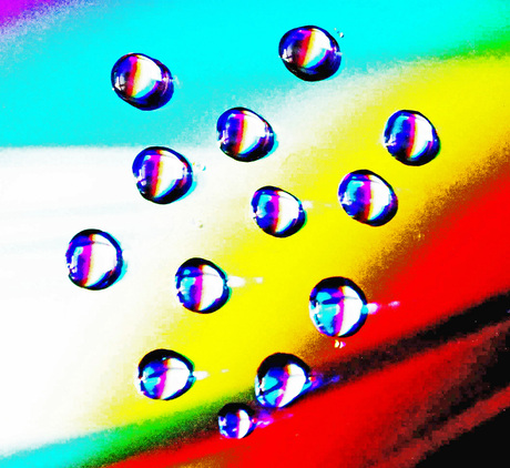 "COLORFUL WATER DROPS"