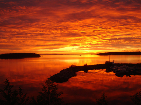 Finland sunrise summer