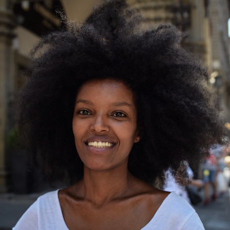 Beautiful woman in Florence