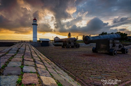 Zonsondergang bij Hellevoetsluis 