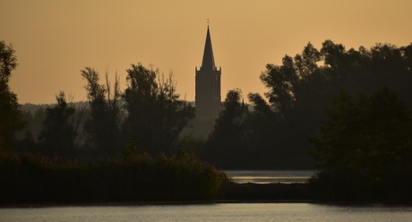 Uitzicht op Duitsland in de vroege morgen 