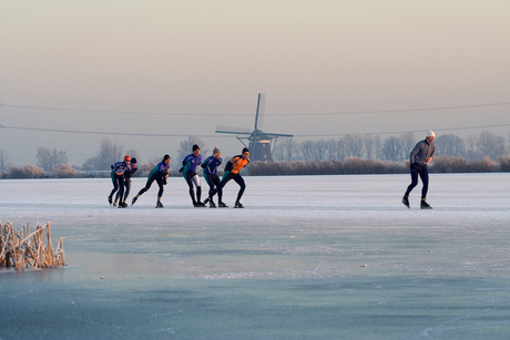 Schaatsen op Rottemeren