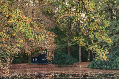 Huisje aan de vijver